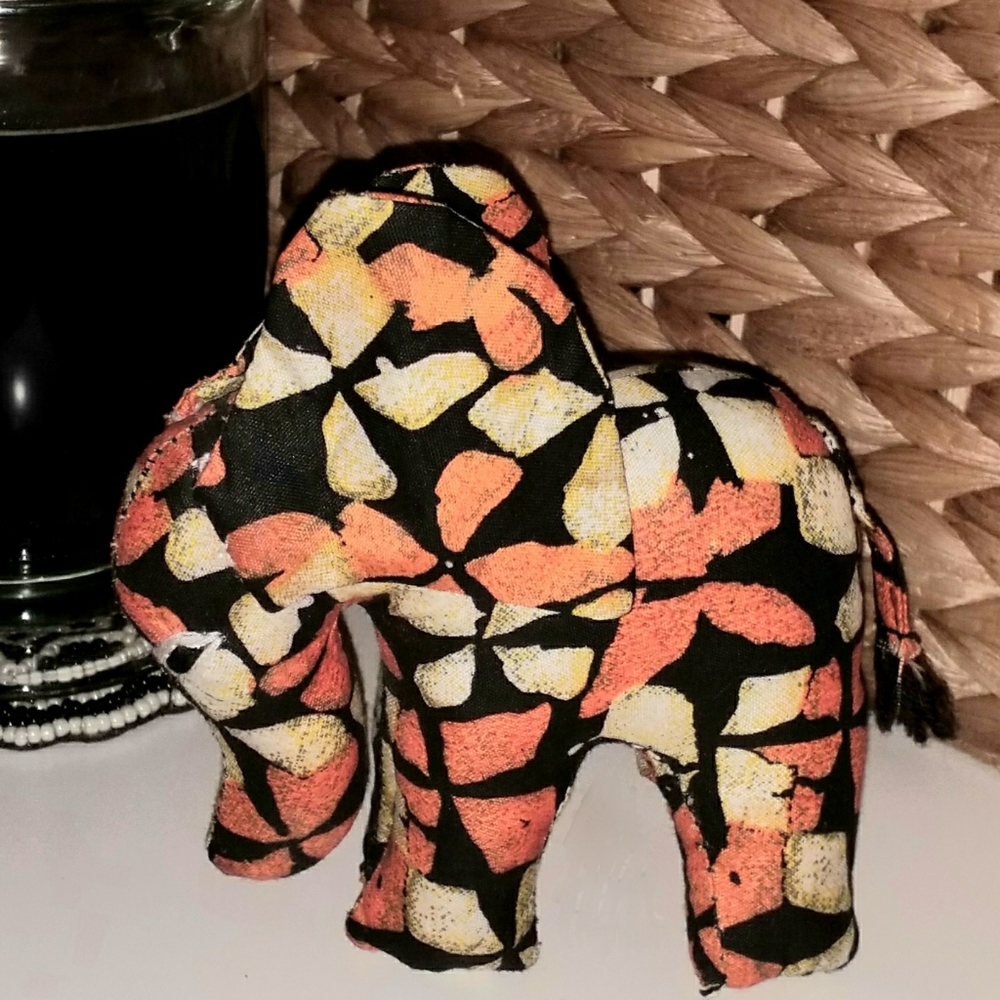 Small Handmade Cloth Elephant